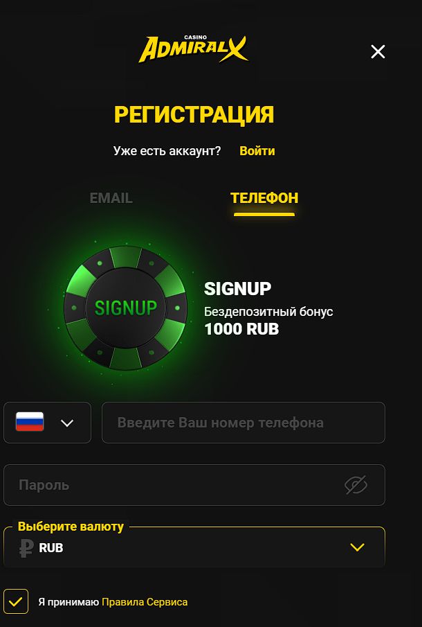 Доступ по зеркалу Admiral TJ